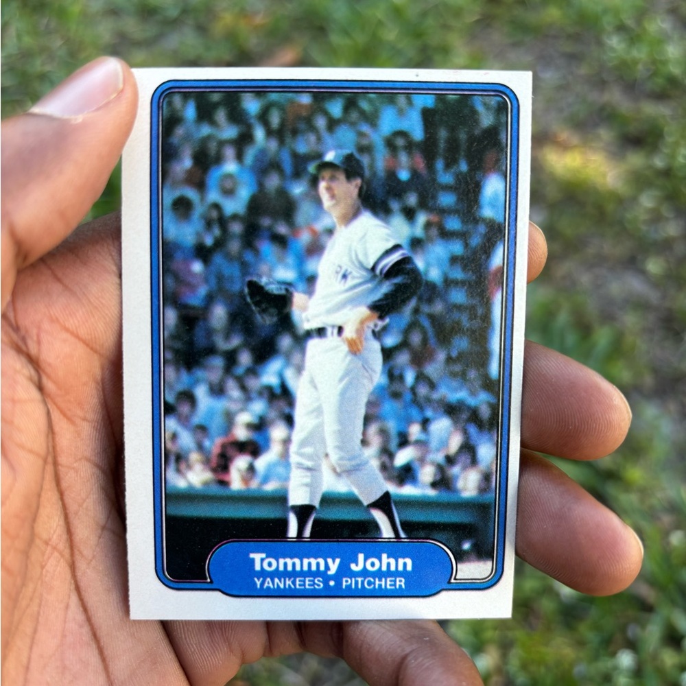 Tommy John Yankees Pitcher Trading Card
